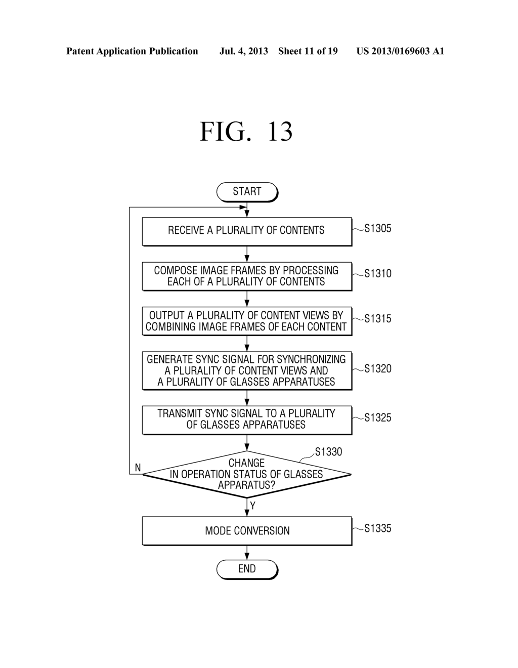 GLASSES APPARATUS, DISPLAY APPARATUS, CONTENT PROVIDING METHOD USING THE     SAME AND METHOD FOR CONVERTING MODE OF DISPLAY APPARATUS - diagram, schematic, and image 12