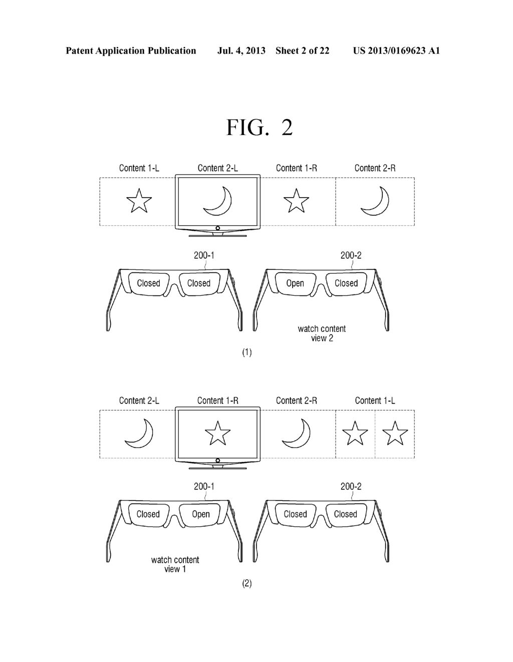 DISPLAY APPARATUS, GLASSES APPARATUS AND METHOD FOR CONTROLLING DEPTH - diagram, schematic, and image 03