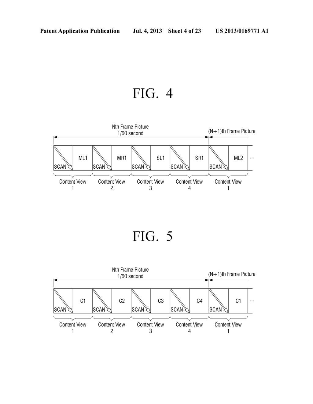 DISPLAY APPARATUS FOR DISPLAYING A PLURALITY OF CONTENT VIEWS, GLASSES     APPARATUS, DISPLAY SYSTEM COMPRISING THEM, AND DISPLAY METHODS THEREOF - diagram, schematic, and image 05