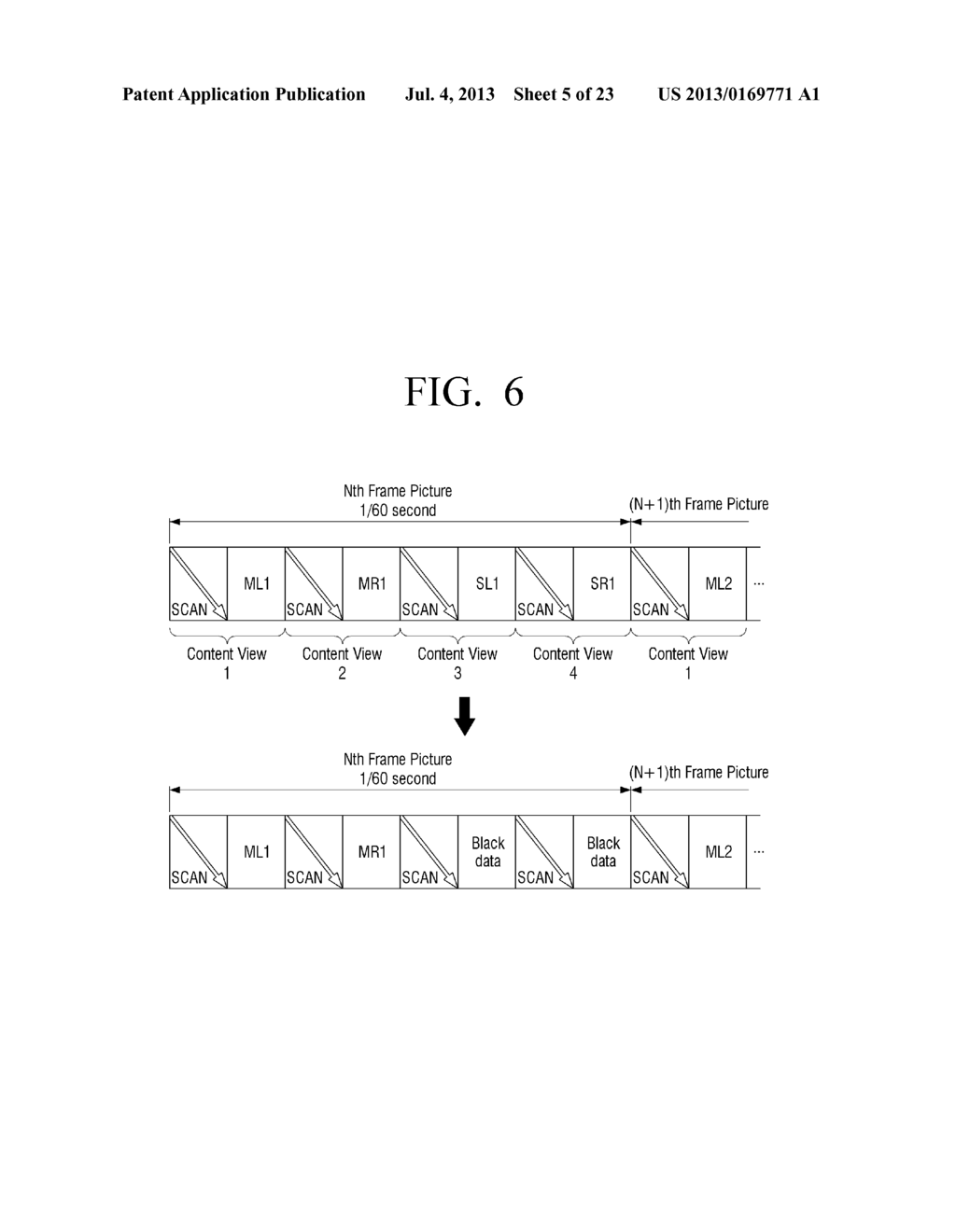 DISPLAY APPARATUS FOR DISPLAYING A PLURALITY OF CONTENT VIEWS, GLASSES     APPARATUS, DISPLAY SYSTEM COMPRISING THEM, AND DISPLAY METHODS THEREOF - diagram, schematic, and image 06