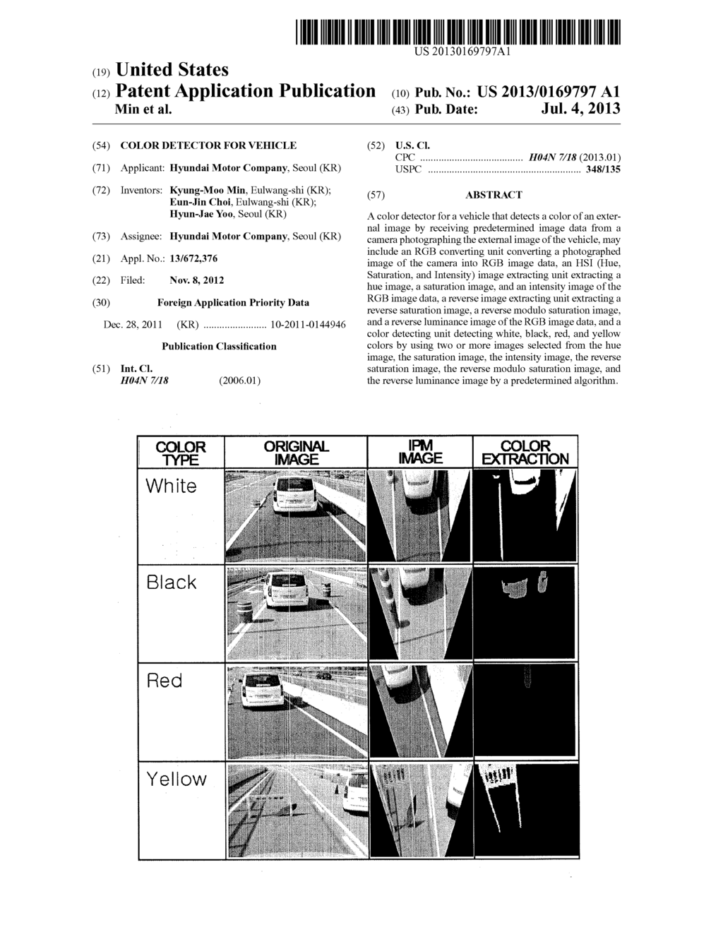 COLOR DETECTOR FOR VEHICLE - diagram, schematic, and image 01