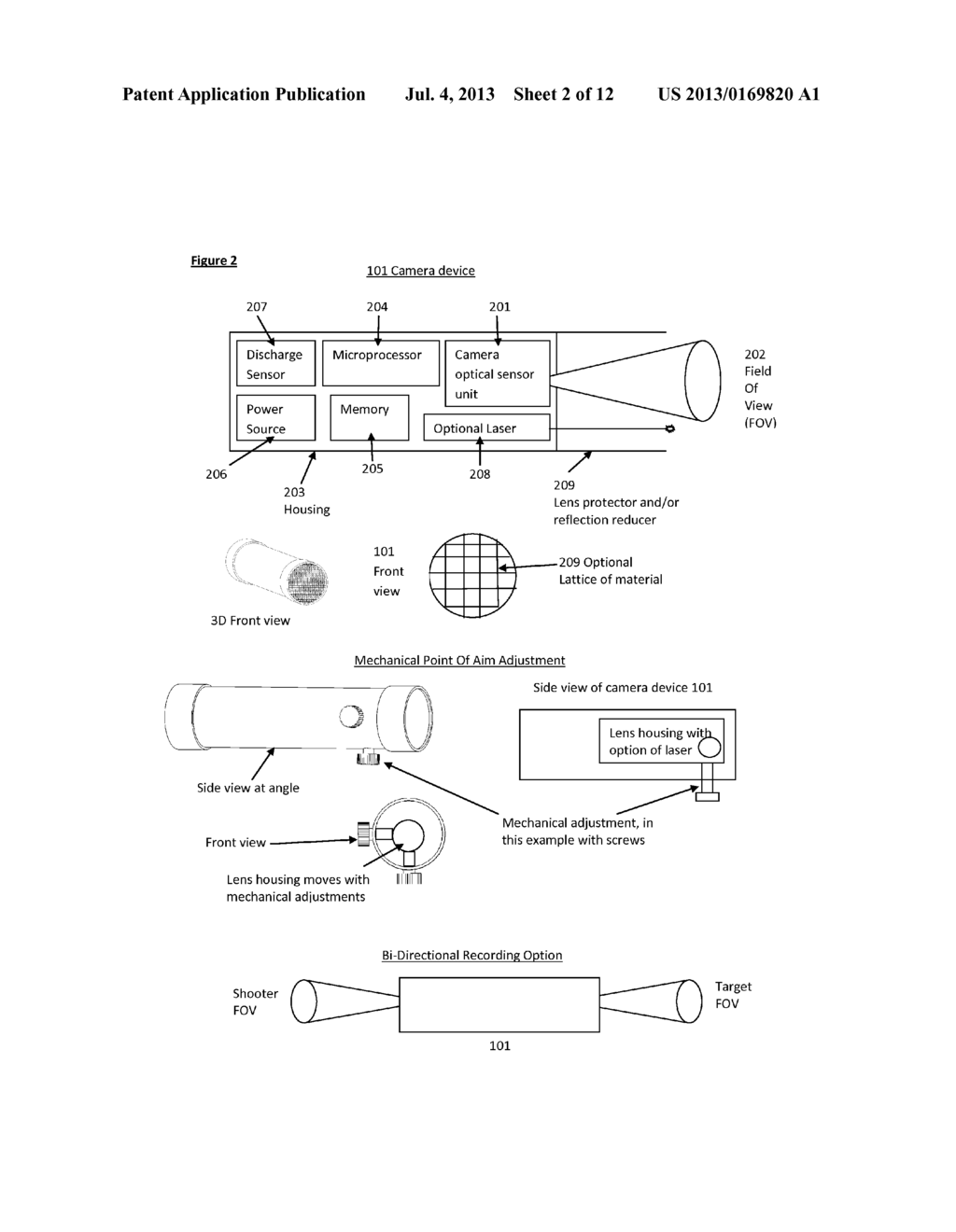 CAMERA DEVICE TO CAPTURE AND GENERATE TARGET LEAD AND SHOOTING TECHNIQUE     DATA AND IMAGES - diagram, schematic, and image 03