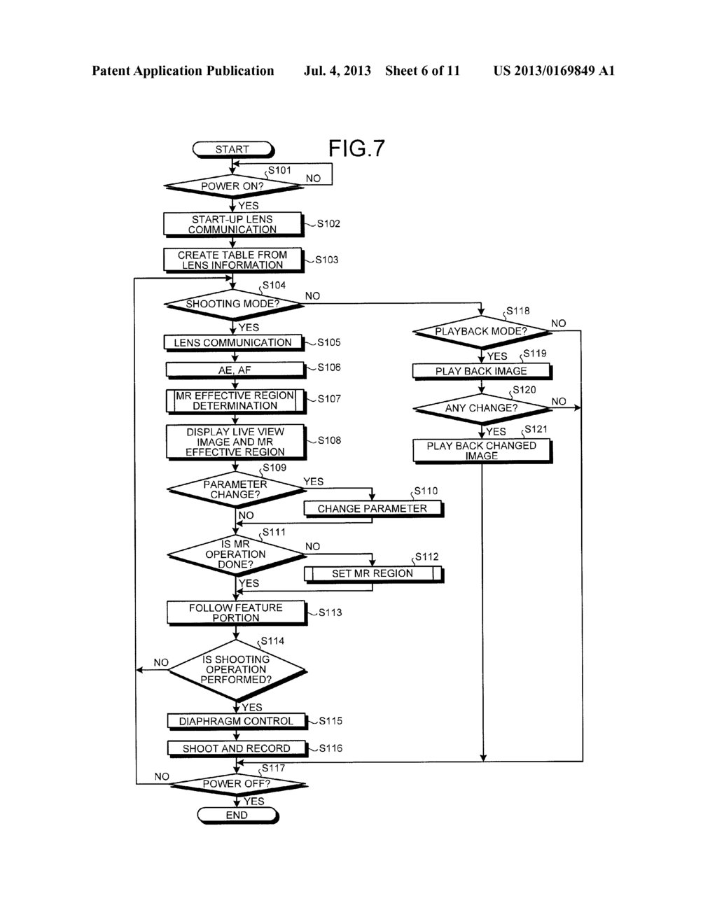 IMAGING APPARATUS CAPABLE OF CONCURRENTLY SHOOTING IMAGE DISPLAYED BY     DISPLAY AND DETERMINED SUB-AREA DESIGNATED IN THE IMAGE - diagram, schematic, and image 07