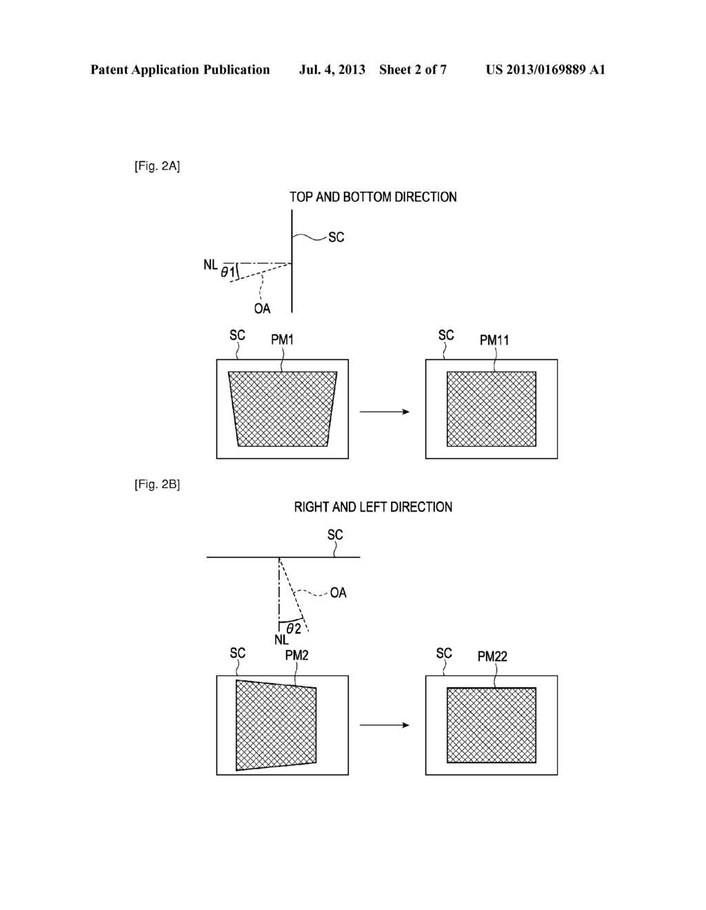 PROJECTION DISPLAY APPARATUS AND METHOD OF CONTROLLING THE SAME - diagram, schematic, and image 03