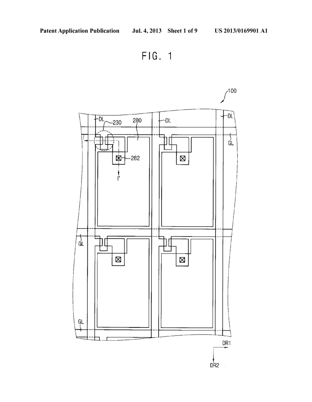 DISPLAY SUBSTRATE, METHOD OF MANUFACTURING THE SAME AND DISPLAY APPARATUS     HAVING THE SAME - diagram, schematic, and image 02