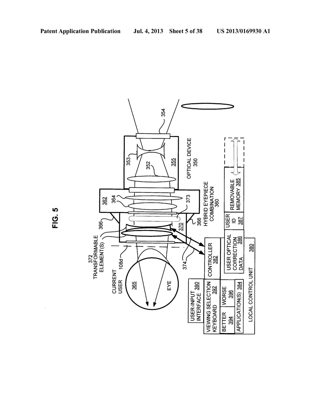 Optical device with active user-based aberration correction - diagram, schematic, and image 06