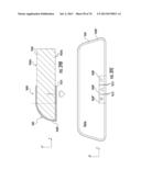 AUTOMOTIVE REARVIEW MIRROR WITH CAPACITIVE SWITCHES diagram and image