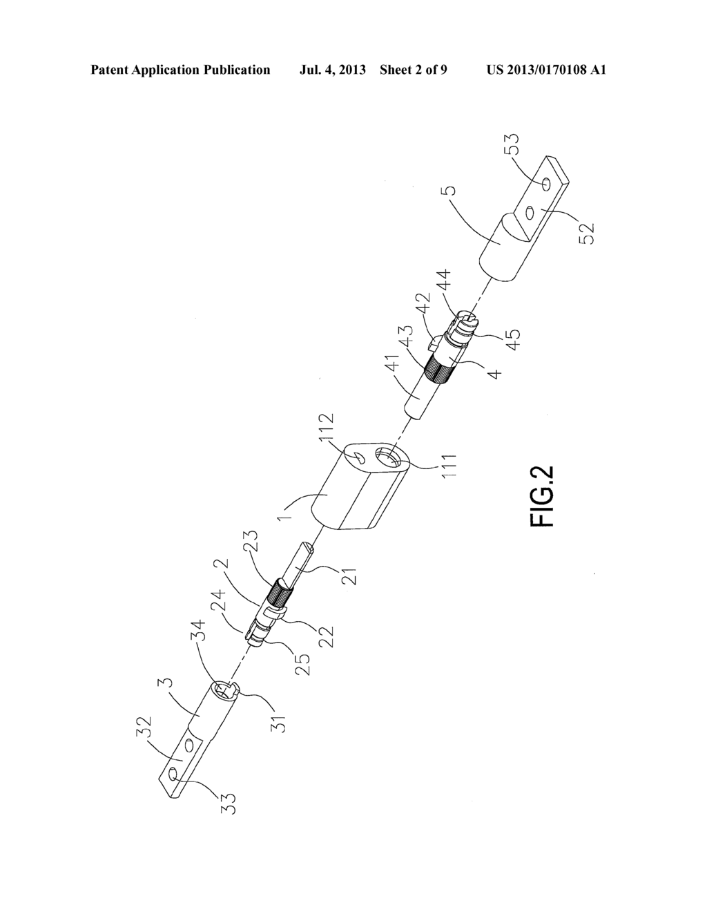 HINGE AND ELECTRONIC DEVICE WITH THE HINGE - diagram, schematic, and image 03