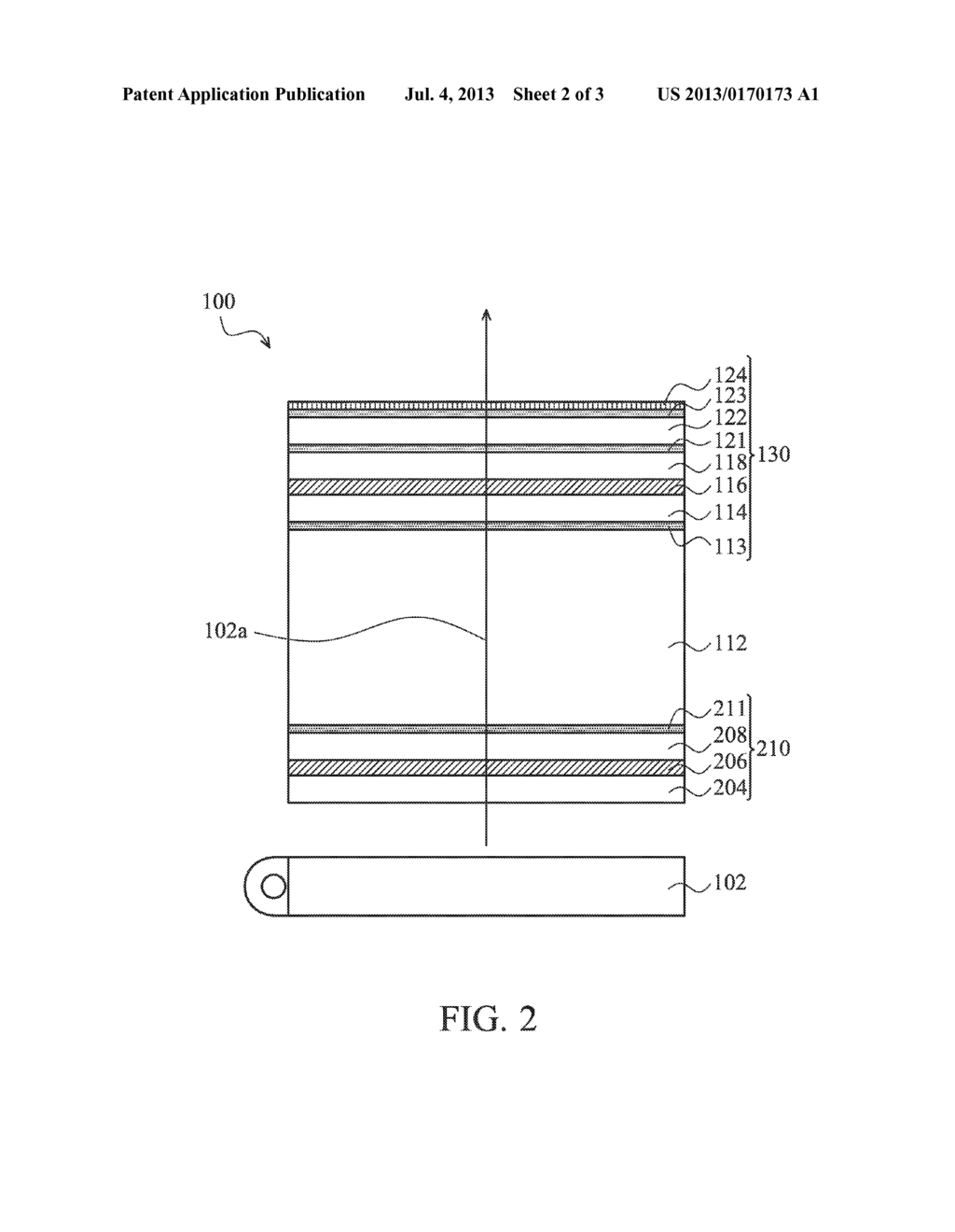 DISPLAY DEVICE AND OPTICAL MULTI-LAYER STRUCTURE FOR DISPLAY DEVICE - diagram, schematic, and image 03