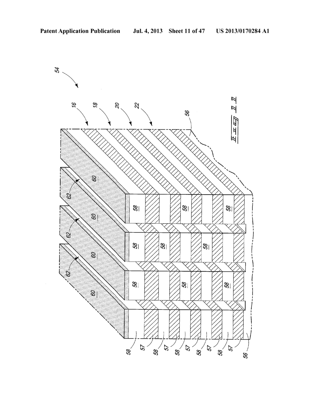 Arrays Of Vertically Stacked Tiers Of Non-Volatile Cross Point Memory     Cells, Methods Of Forming Arrays Of Vertically Stacked Tiers Of     Non-Volatile Cross Point Memory Cells, And Methods Of Reading A Data     Value Stored By An Array Of Vertically Stacked Tiers Of Non-Volatile     Cross Point Memory Cells - diagram, schematic, and image 12