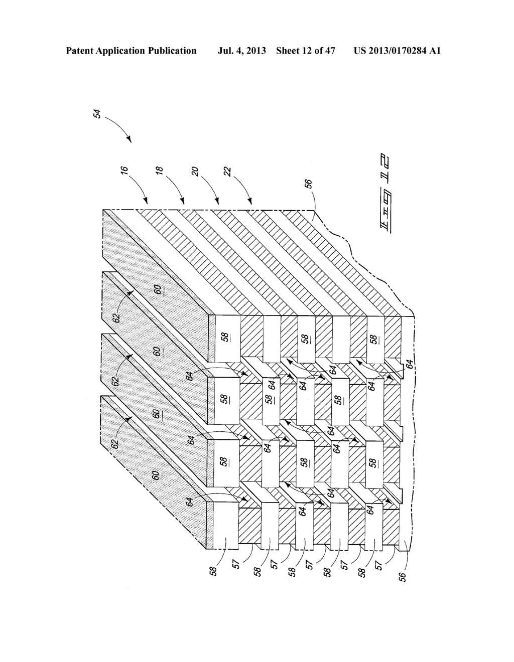 Arrays Of Vertically Stacked Tiers Of Non-Volatile Cross Point Memory     Cells, Methods Of Forming Arrays Of Vertically Stacked Tiers Of     Non-Volatile Cross Point Memory Cells, And Methods Of Reading A Data     Value Stored By An Array Of Vertically Stacked Tiers Of Non-Volatile     Cross Point Memory Cells - diagram, schematic, and image 13