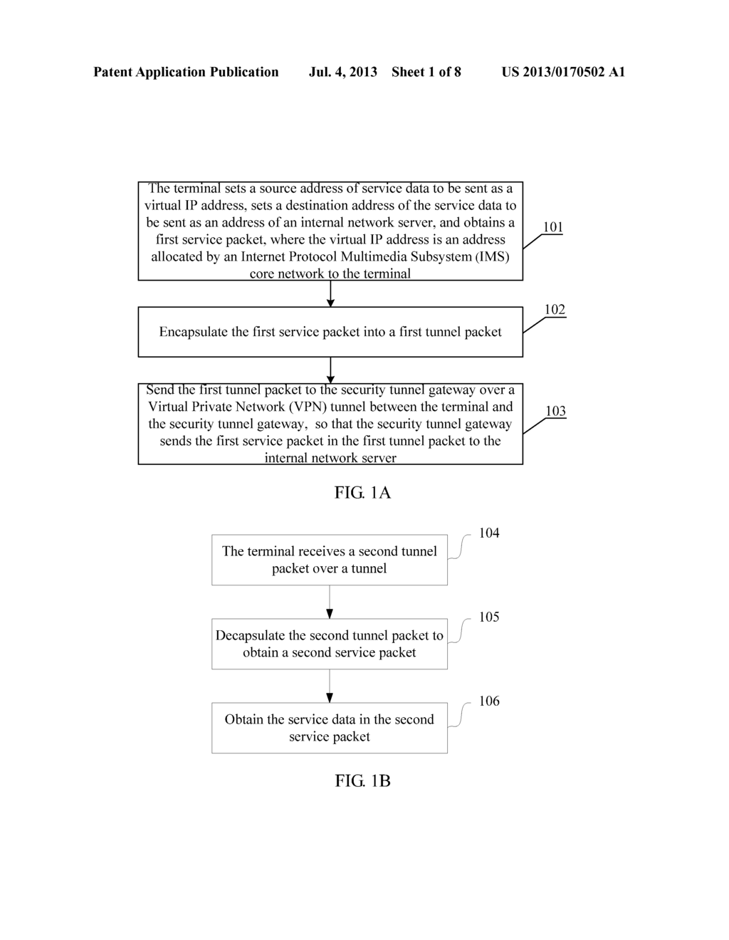 METHOD, APPARATUS, AND NETWORK SYSTEM FOR TERMINAL TO TRAVERSE PRIVATE     NETWORK TO COMMUNICATE WITH SERVER IN IMS CORE NETWORK - diagram, schematic, and image 02