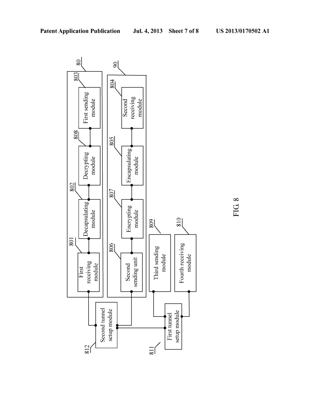 METHOD, APPARATUS, AND NETWORK SYSTEM FOR TERMINAL TO TRAVERSE PRIVATE     NETWORK TO COMMUNICATE WITH SERVER IN IMS CORE NETWORK - diagram, schematic, and image 08