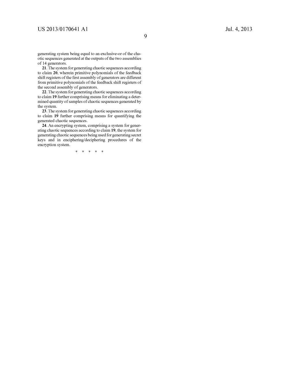 Generator of Chaotic Sequences and Corresponding Generating System - diagram, schematic, and image 14