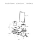 CUP-SHAPED PORTABLE SPEAKERS AND SMART TABLET DEVICE HOLDER INTEGRATED     WITH SUCH SPEAKERS diagram and image
