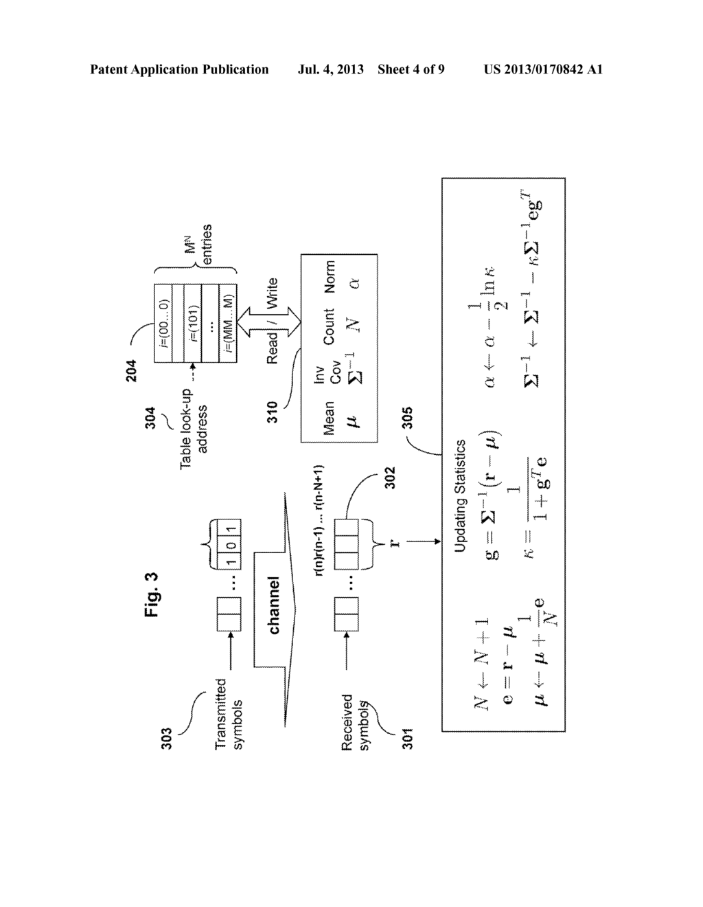 Method and System for Equalization and Decoding Received Signals Based on     High-Order Statistics in Optical Communication Networks - diagram, schematic, and image 05