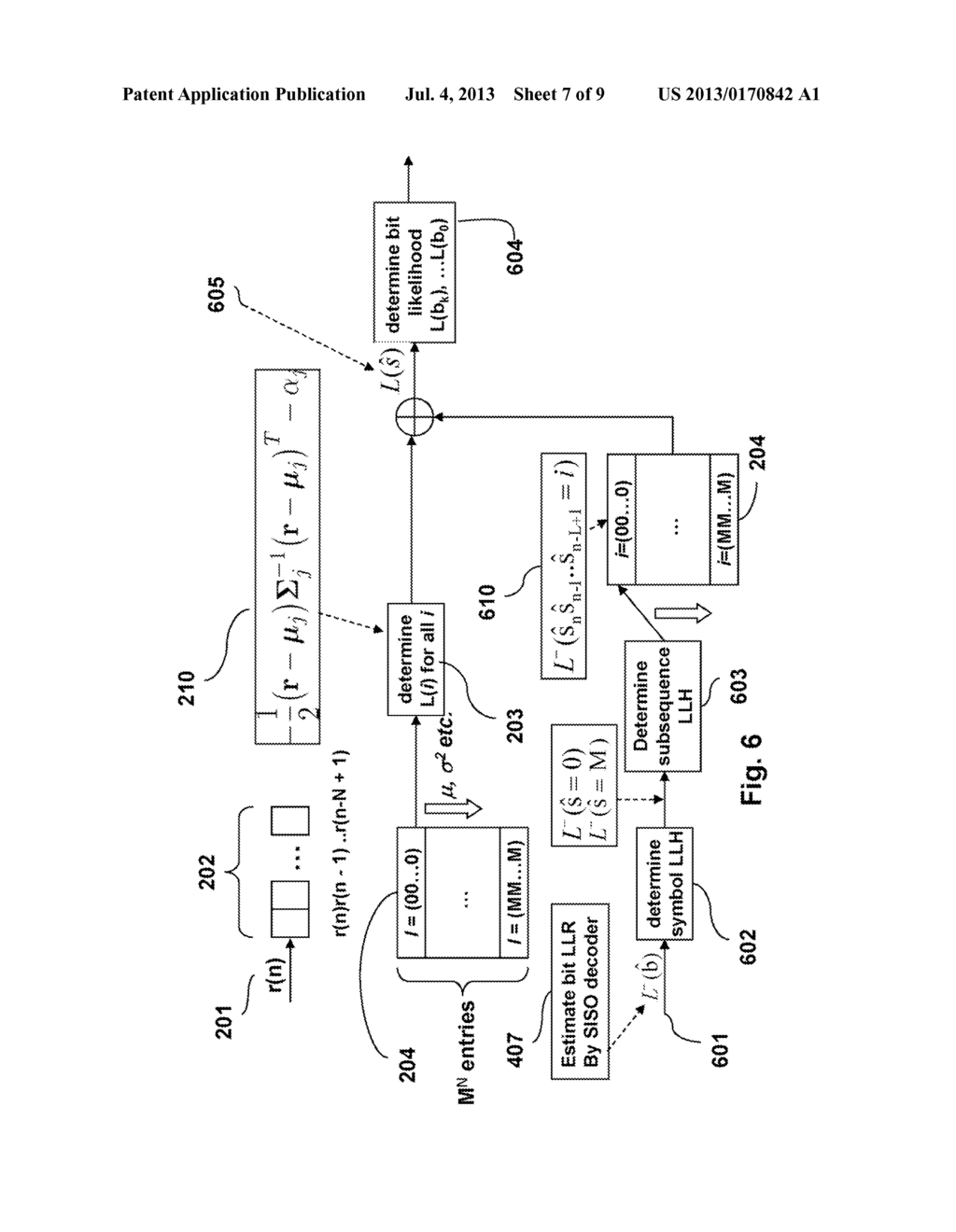 Method and System for Equalization and Decoding Received Signals Based on     High-Order Statistics in Optical Communication Networks - diagram, schematic, and image 08