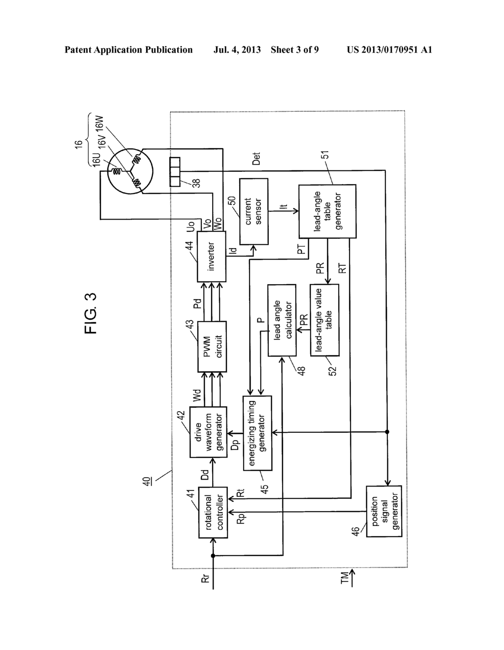 LEAD ANGLE VALUE SETTING METHOD, MOTOR DRIVING CONTROL CIRCUIT, AND     BRUSHLESS MOTOR - diagram, schematic, and image 04