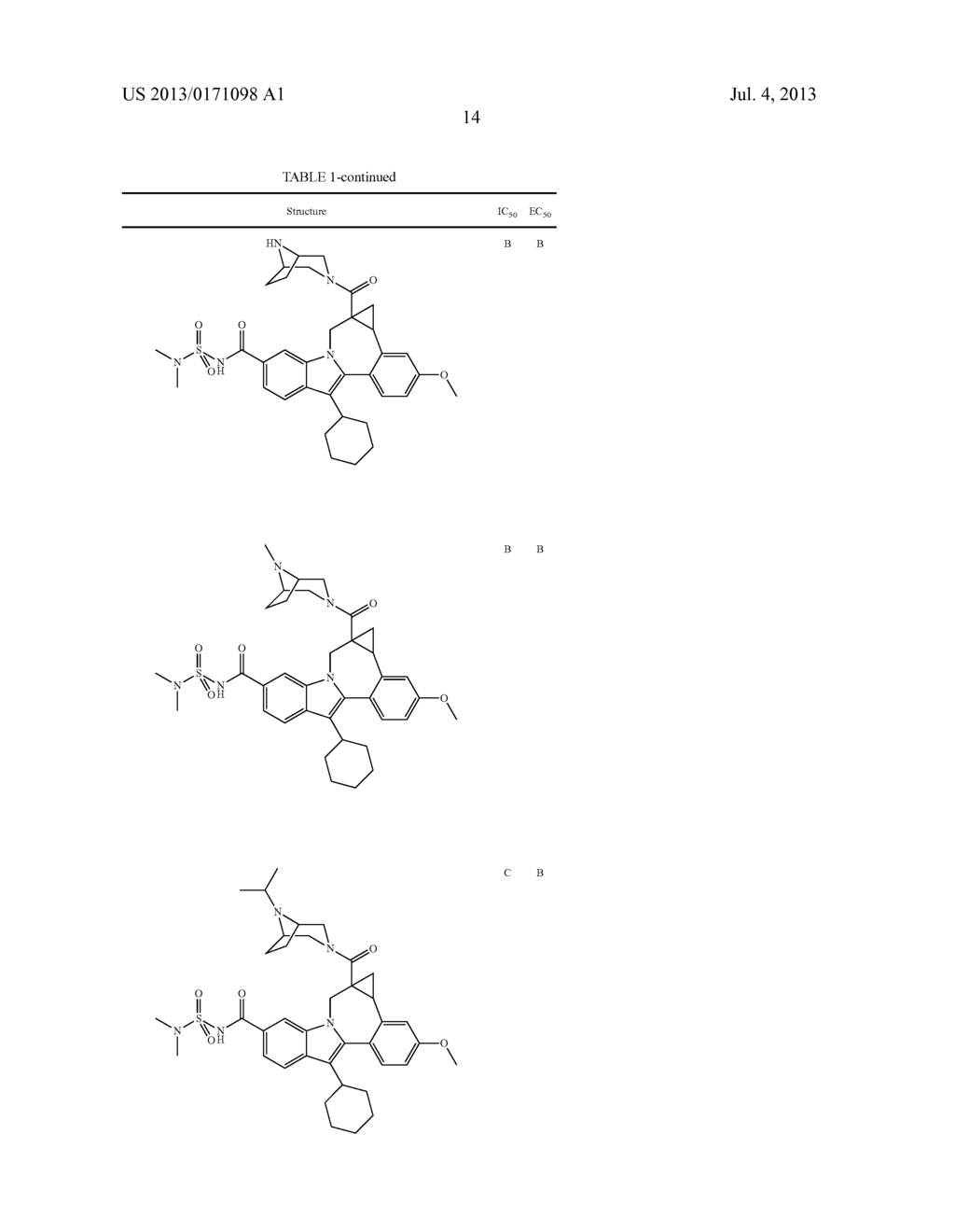 Cyclopropyl Fused Indolobenzazepine HCV NS5B Inhibitors - diagram, schematic, and image 15