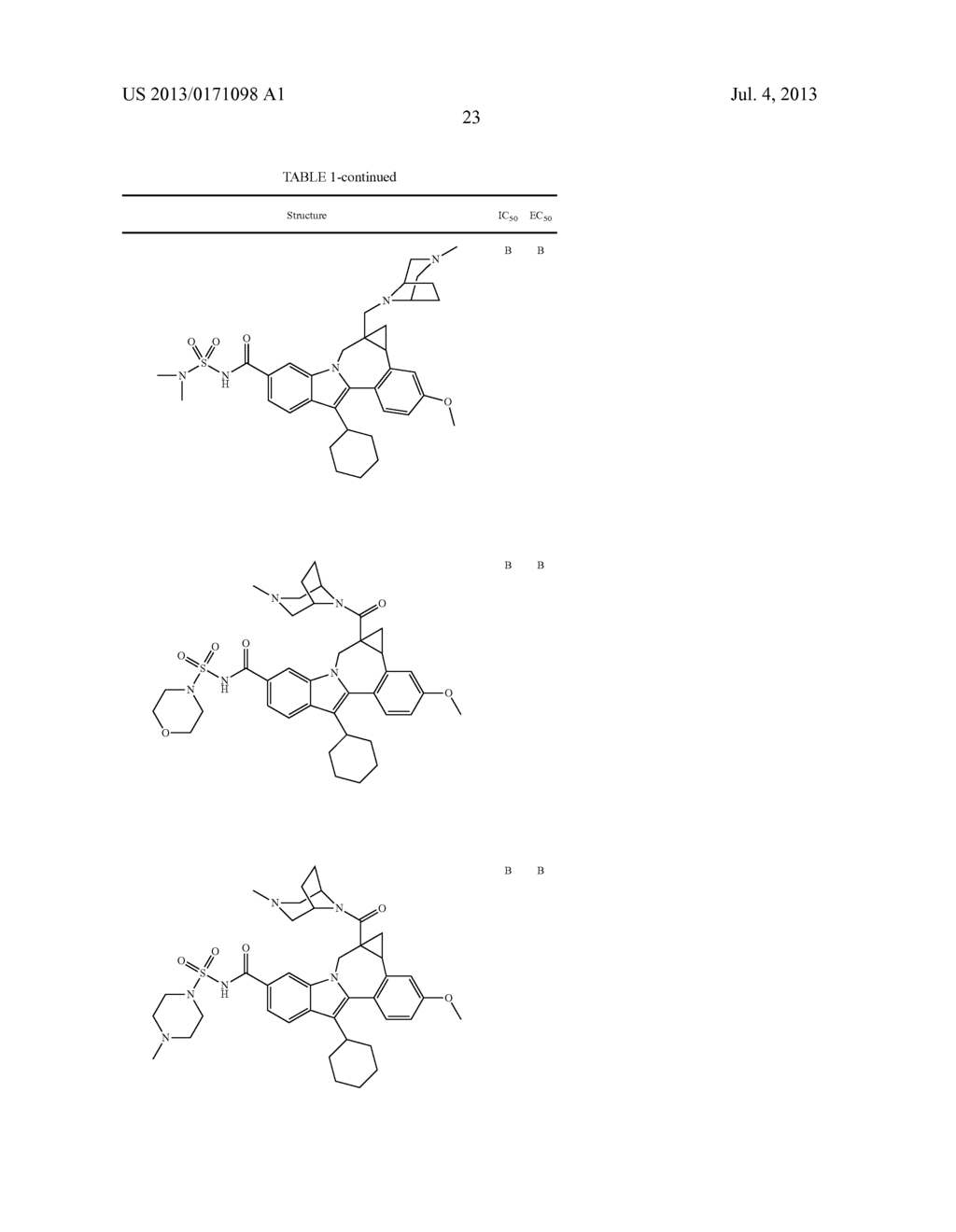 Cyclopropyl Fused Indolobenzazepine HCV NS5B Inhibitors - diagram, schematic, and image 24