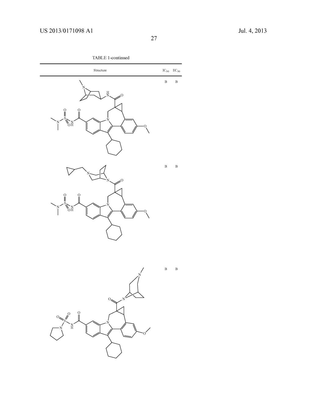 Cyclopropyl Fused Indolobenzazepine HCV NS5B Inhibitors - diagram, schematic, and image 28