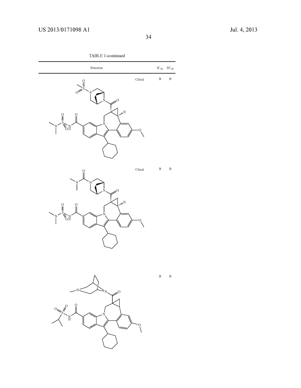 Cyclopropyl Fused Indolobenzazepine HCV NS5B Inhibitors - diagram, schematic, and image 35