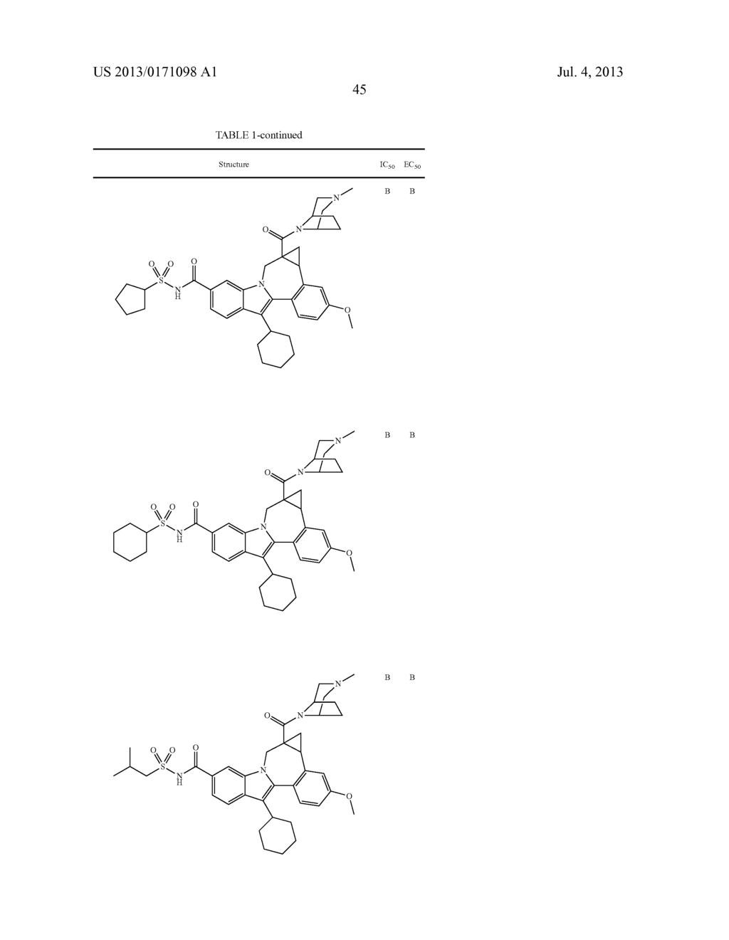 Cyclopropyl Fused Indolobenzazepine HCV NS5B Inhibitors - diagram, schematic, and image 46