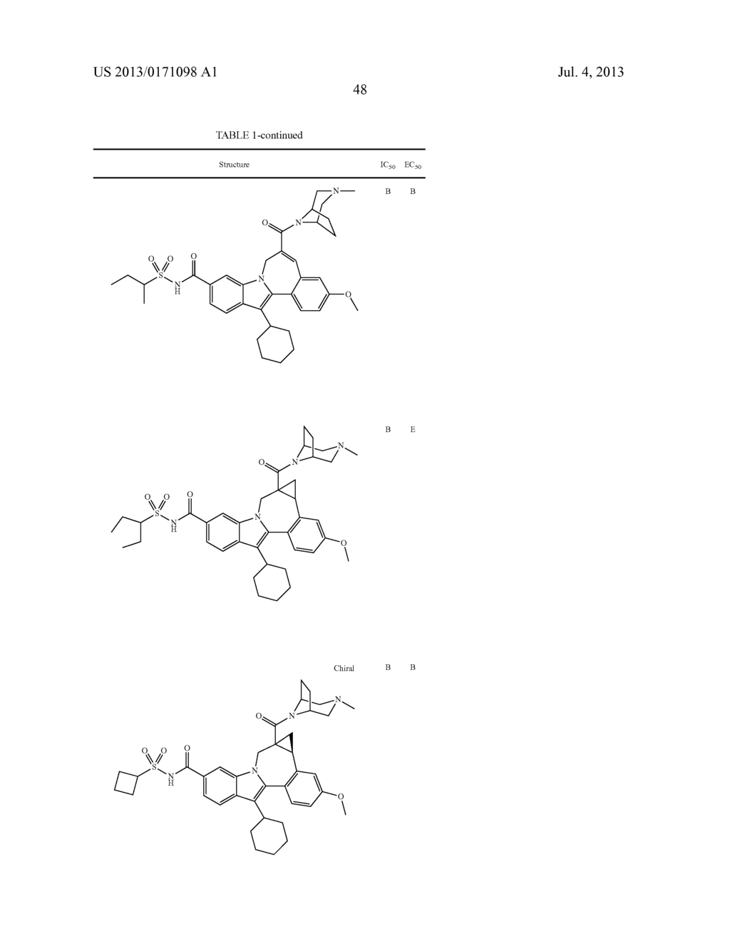 Cyclopropyl Fused Indolobenzazepine HCV NS5B Inhibitors - diagram, schematic, and image 49