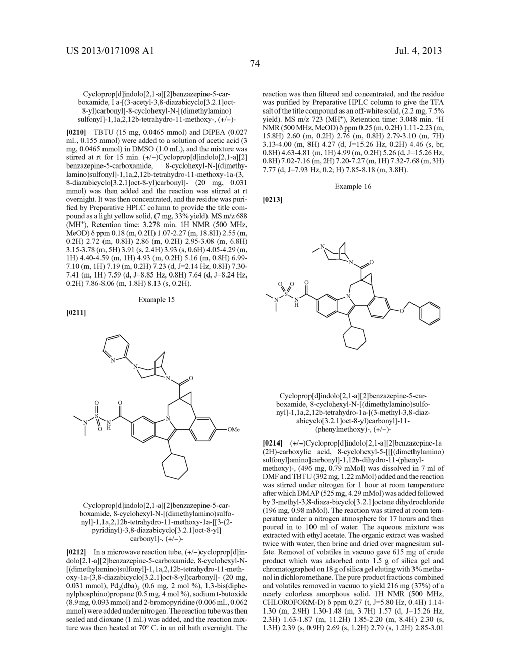 Cyclopropyl Fused Indolobenzazepine HCV NS5B Inhibitors - diagram, schematic, and image 75