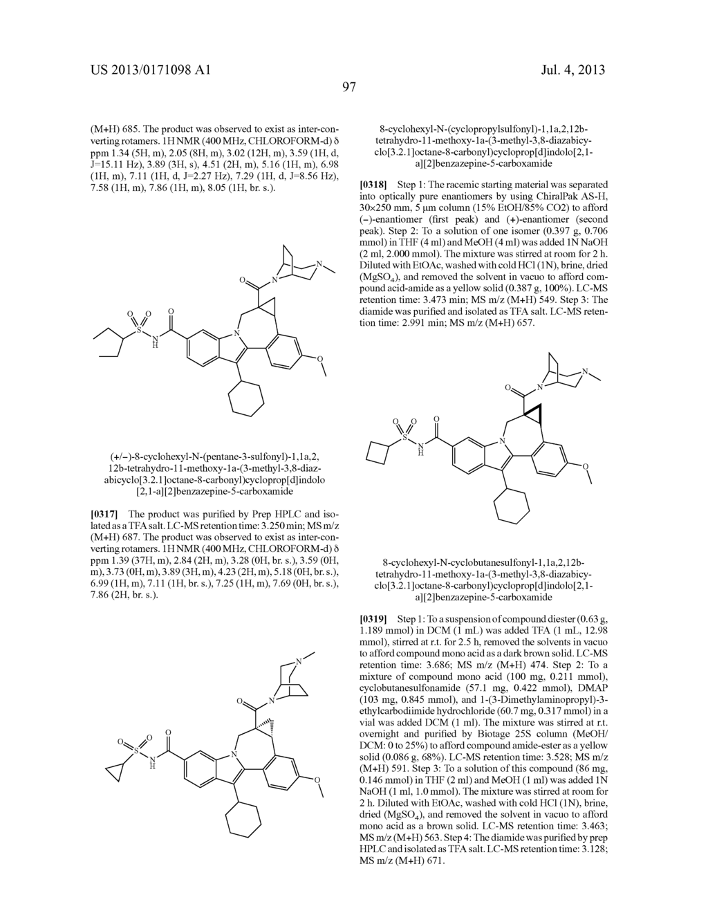 Cyclopropyl Fused Indolobenzazepine HCV NS5B Inhibitors - diagram, schematic, and image 98