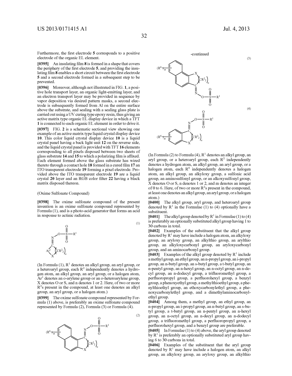 PHOTOSENSITIVE RESIN COMPOSITION, OXIME SULFONATE COMPOUND, METHOD FOR     FORMING CURED FILM, CURED FILM, ORGANIC EL DISPLAY DEVICE, AND LIQUID     CRYSTAL DISPLAY DEVICE - diagram, schematic, and image 35