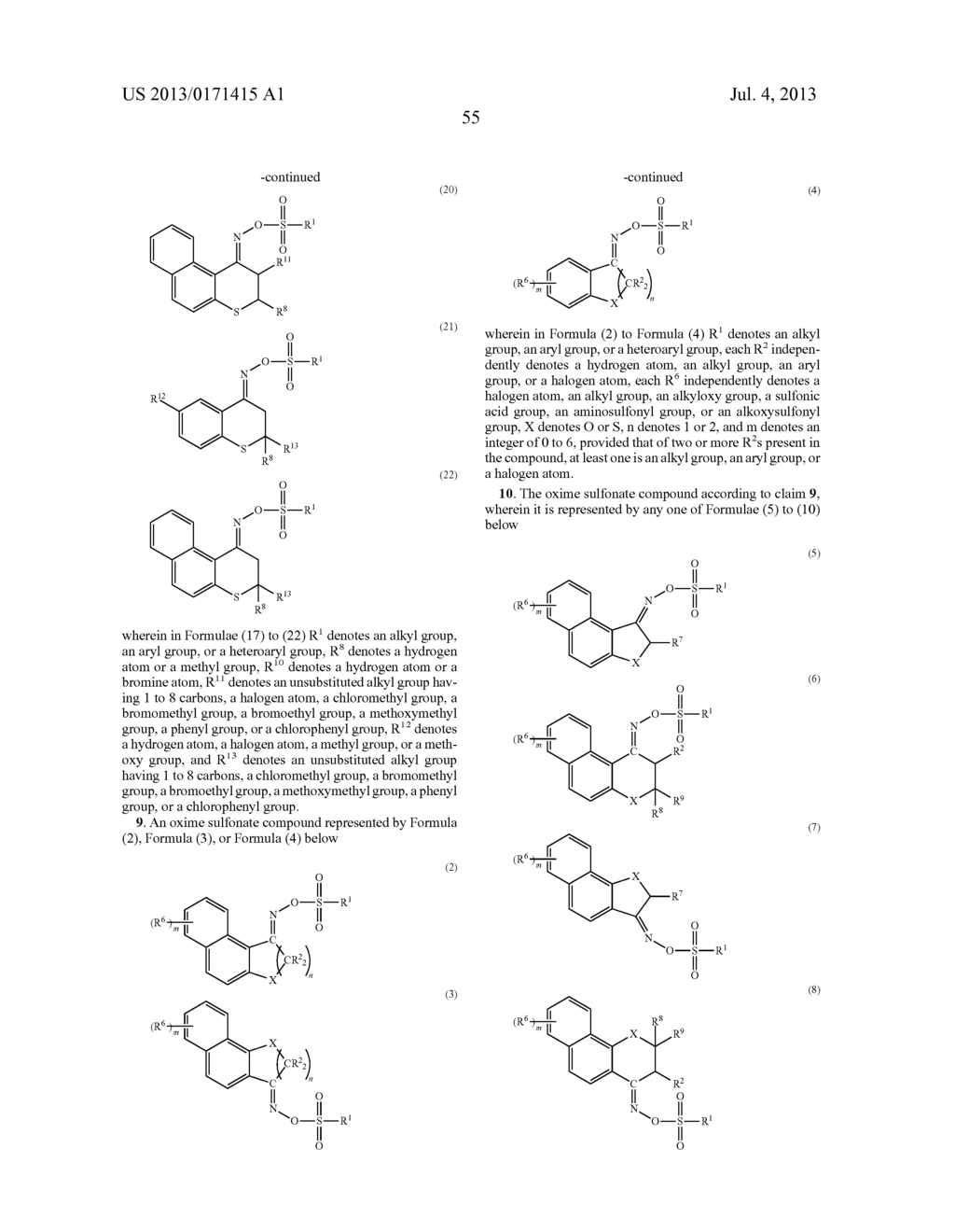 PHOTOSENSITIVE RESIN COMPOSITION, OXIME SULFONATE COMPOUND, METHOD FOR     FORMING CURED FILM, CURED FILM, ORGANIC EL DISPLAY DEVICE, AND LIQUID     CRYSTAL DISPLAY DEVICE - diagram, schematic, and image 58
