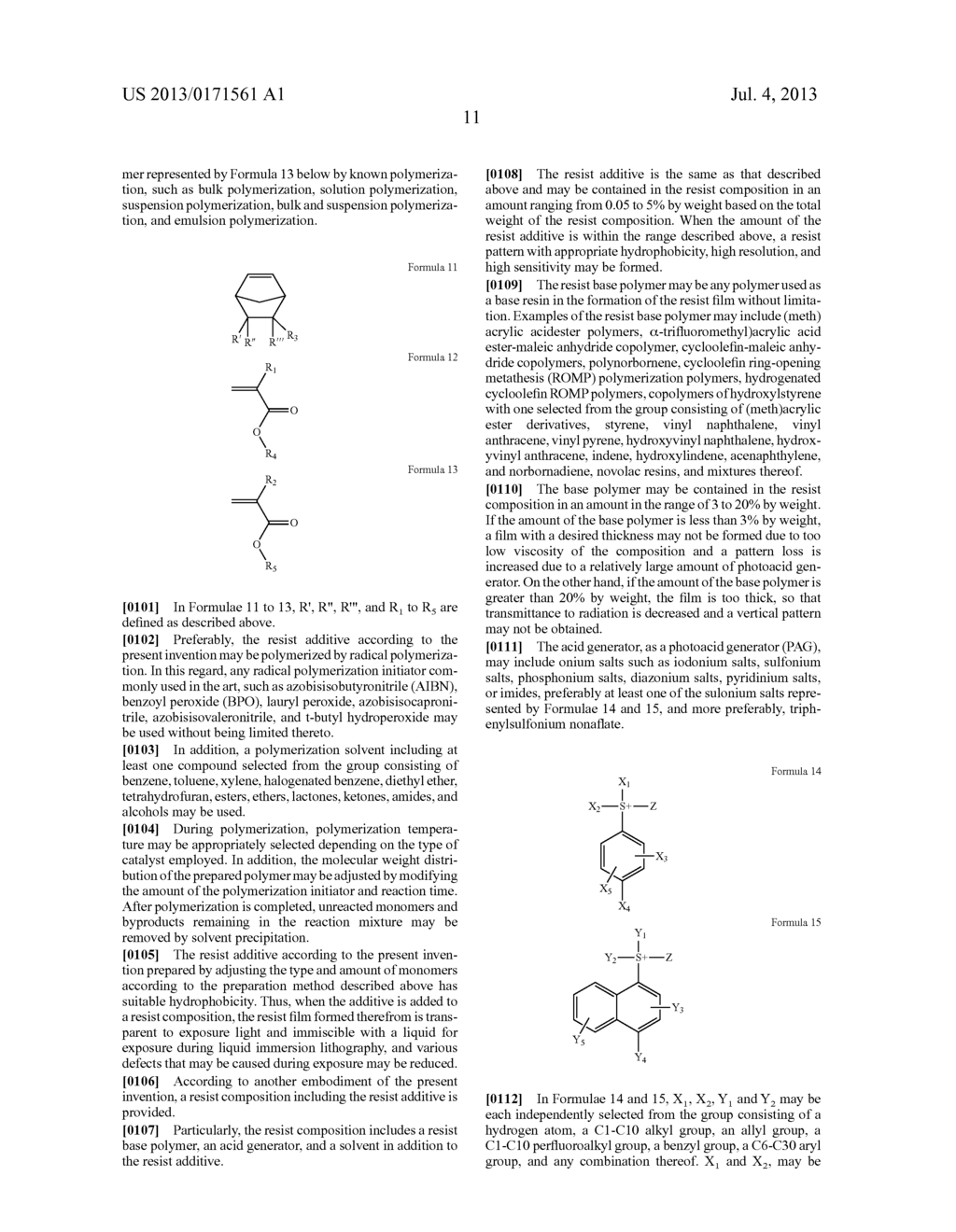 ADDITIVE FOR RESIST AND RESIST COMPOSITION COMPRISING SAME - diagram, schematic, and image 12