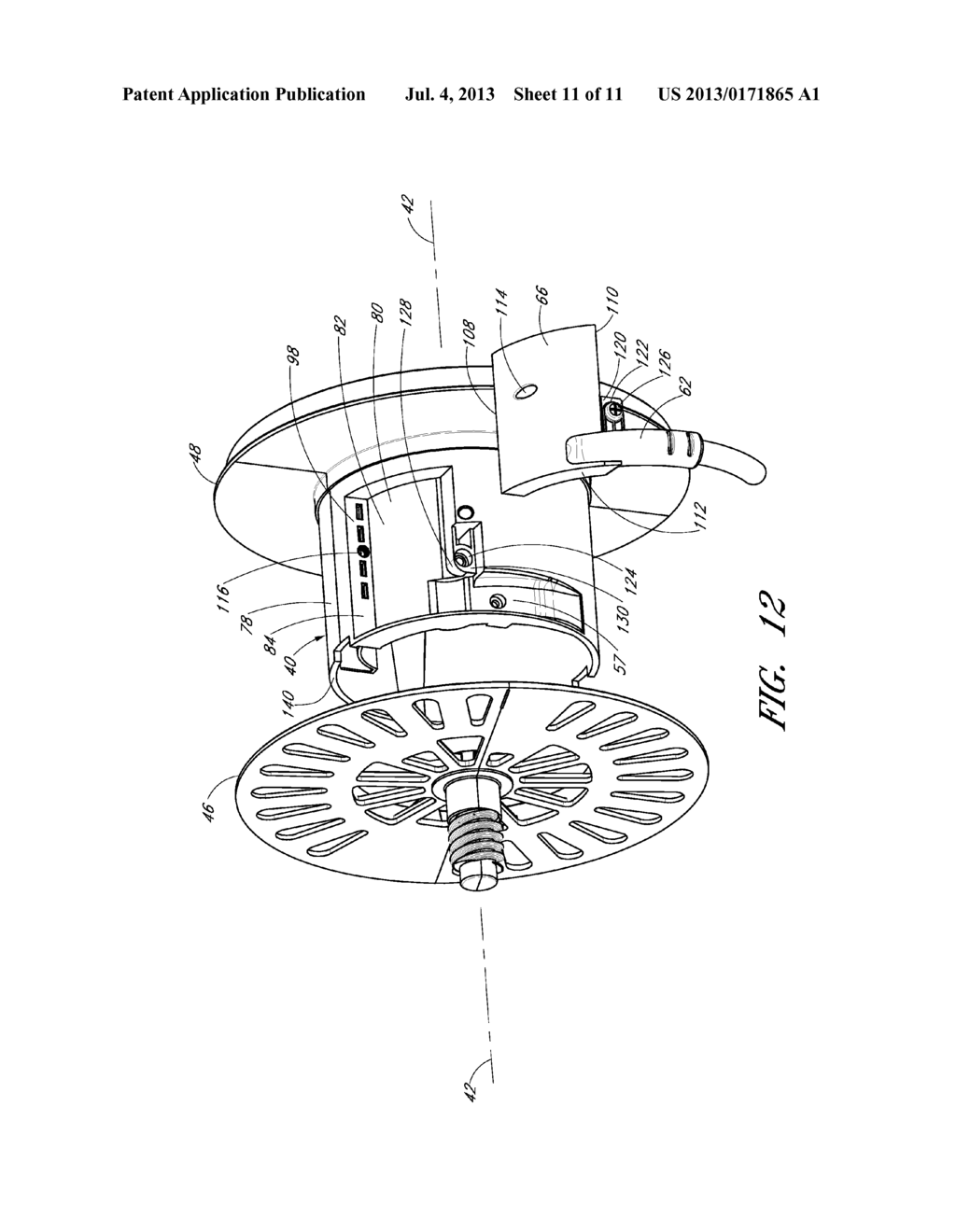 ELECTRICAL CORD REEL WITH REMOVEABLE CORD - diagram, schematic, and image 12