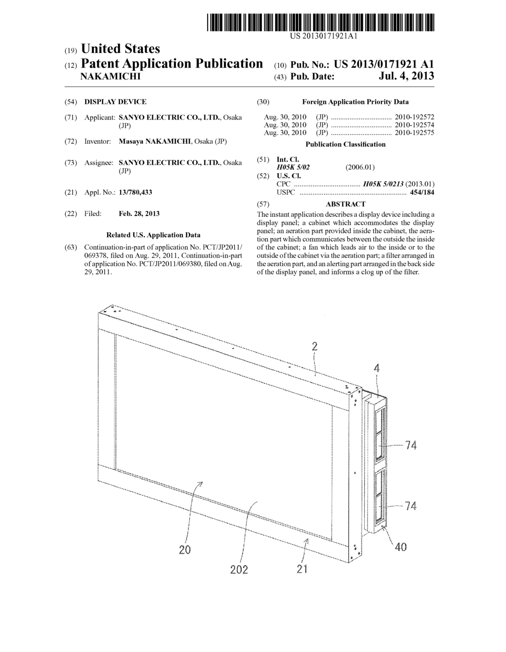 DISPLAY DEVICE - diagram, schematic, and image 01