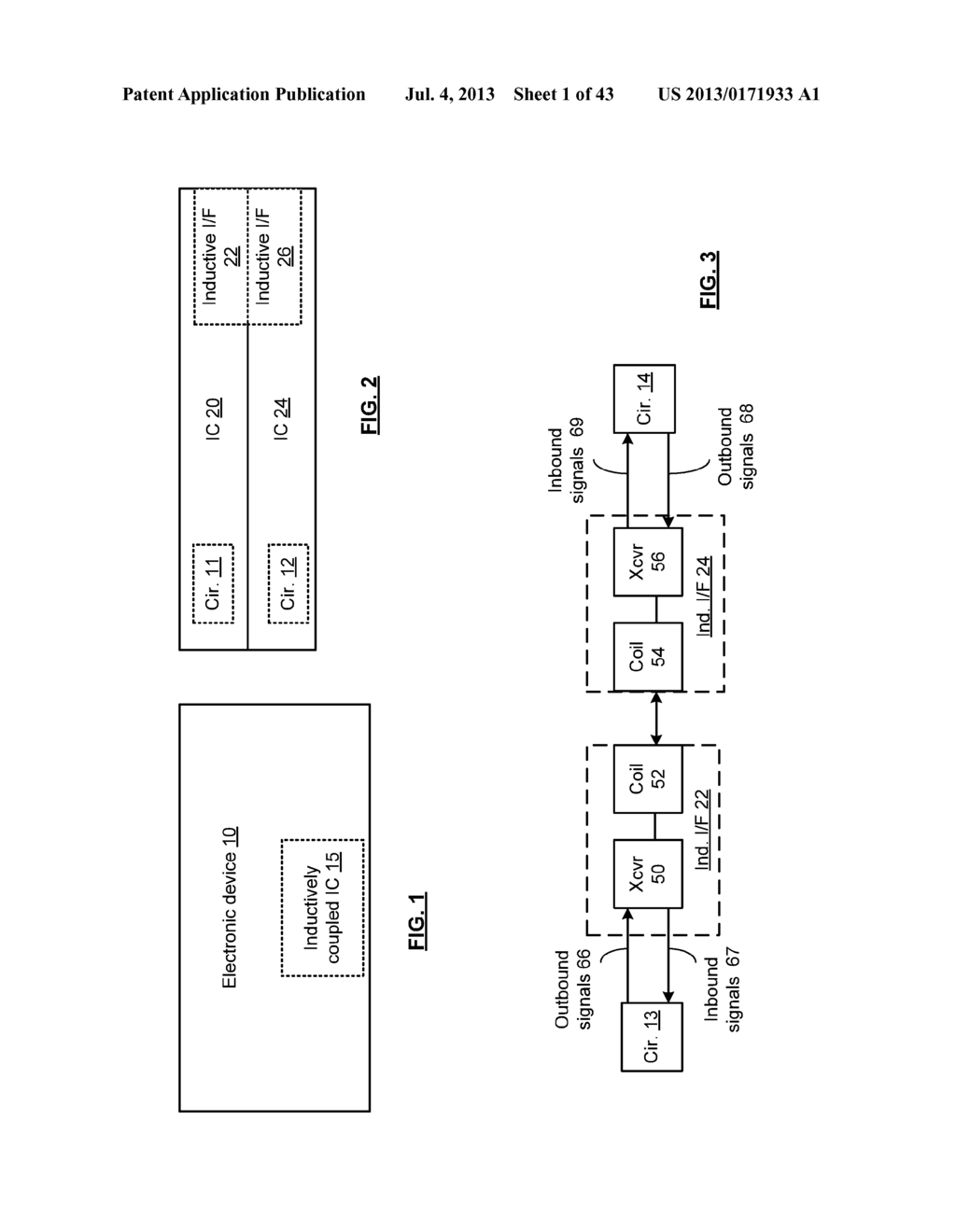 INTEGRATED CIRCUIT WITH MILLIMETER WAVE AND INDUCTIVE COUPLING AND METHODS     FOR USE THEREWITH - diagram, schematic, and image 02