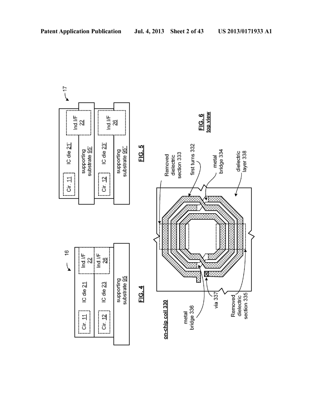 INTEGRATED CIRCUIT WITH MILLIMETER WAVE AND INDUCTIVE COUPLING AND METHODS     FOR USE THEREWITH - diagram, schematic, and image 03