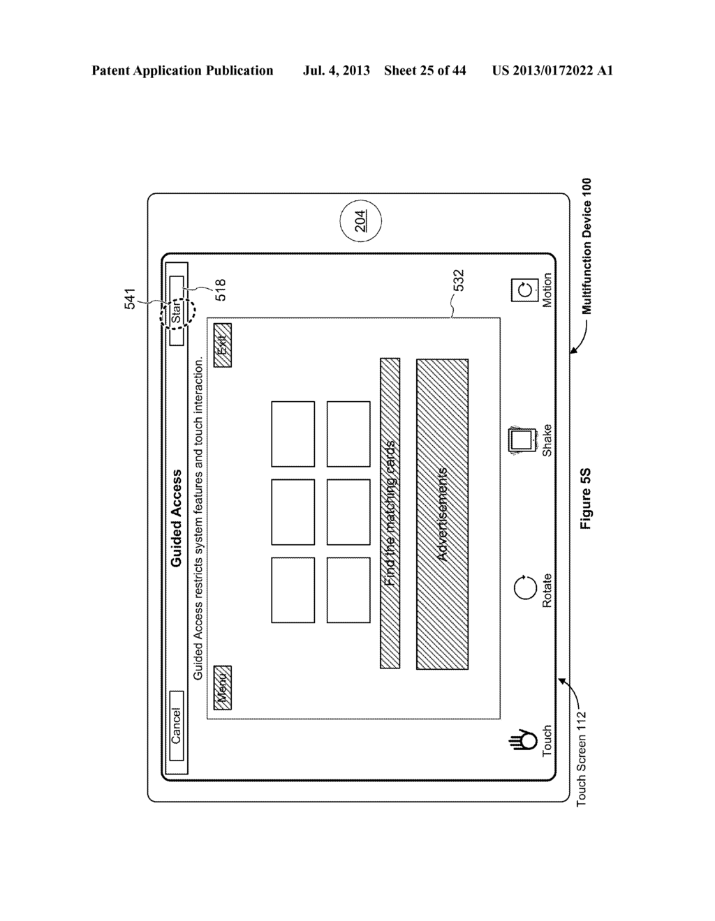 Device, Method, and Graphical User Interface for Configuring and     Implementing Restricted Interactions with a User Interface - diagram, schematic, and image 26