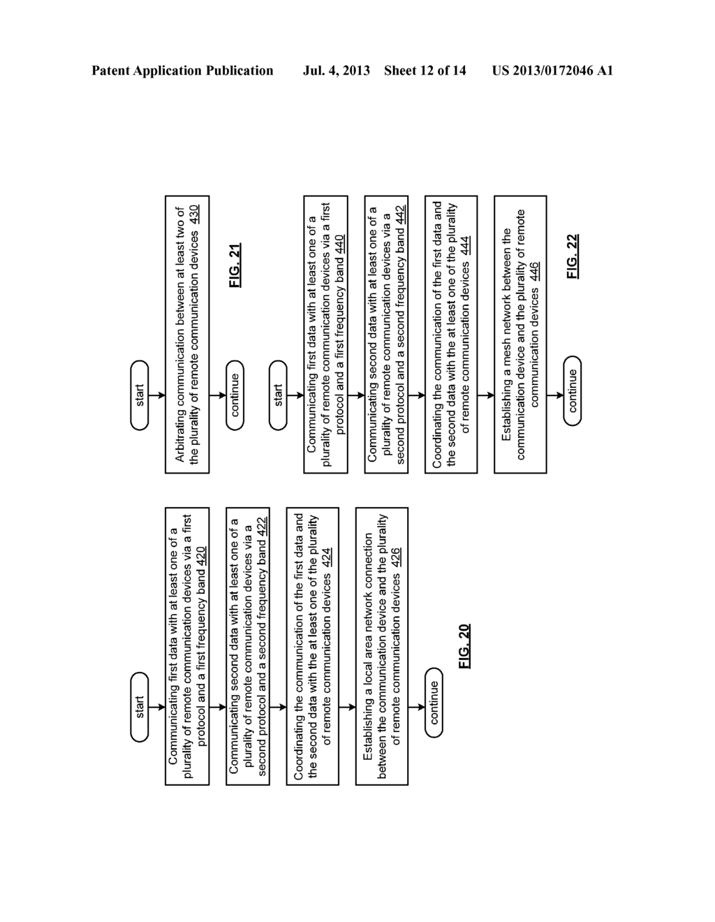 MULTIBAND COMMUNICATION DEVICE FOR USE WITH A MESH NETWORK AND METHODS FOR     USE THEREWITH - diagram, schematic, and image 13