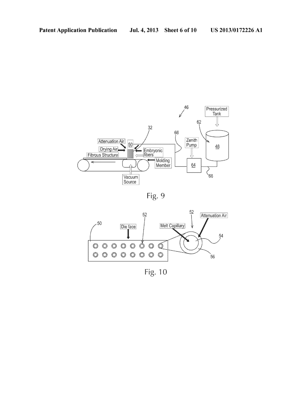 FIBROUS STRUCTURES COMPRISING PARTICLES AND METHODS FOR MAKING SAME - diagram, schematic, and image 07