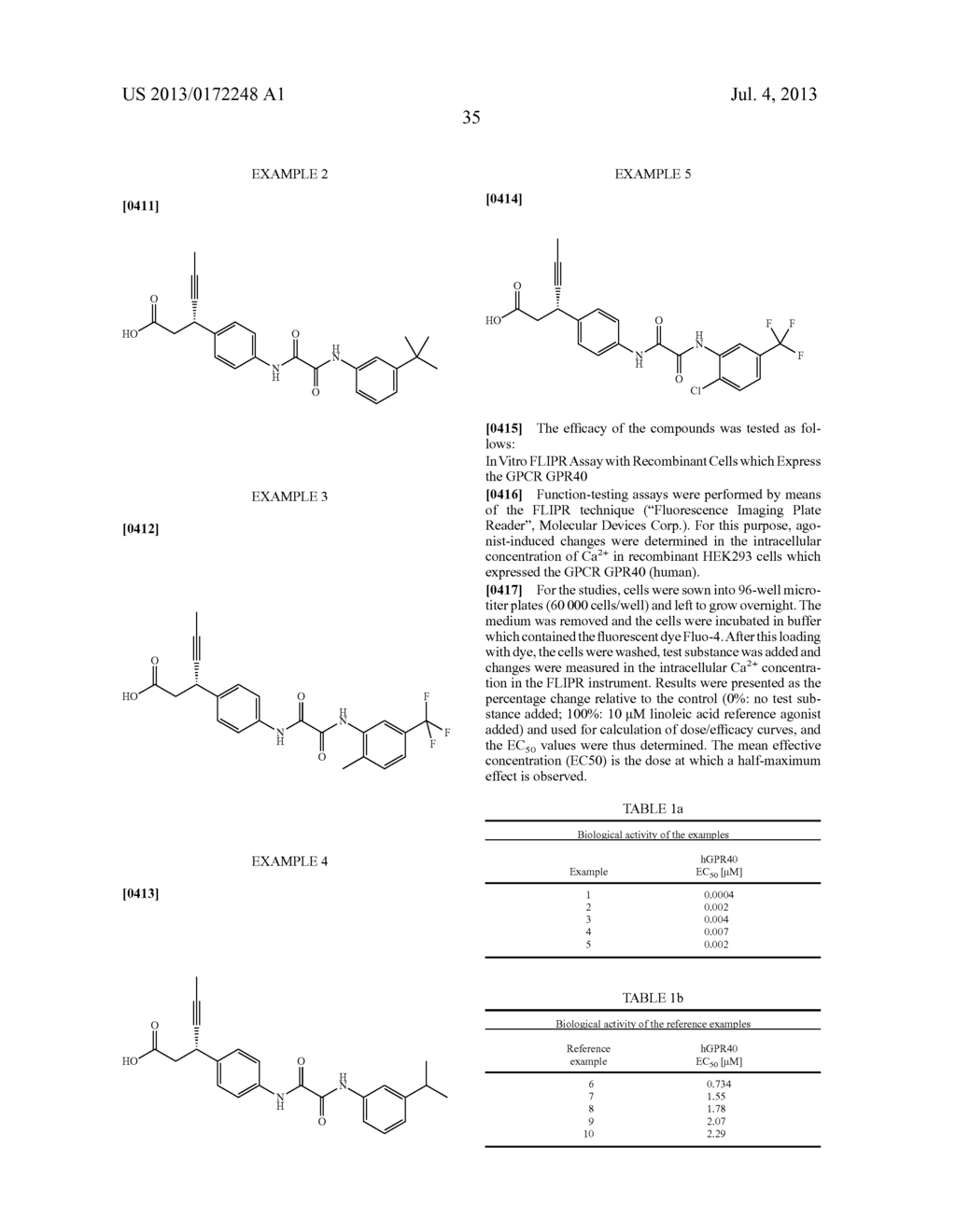 3-[4-(PHENYLAMINOOXALYLAMINO)PHENYL]HEX-4-YNOIC ACIDS, PROCESS FOR     PREPARATION THEREOF AND USE THEREOF AS A MEDICAMENT - diagram, schematic, and image 36