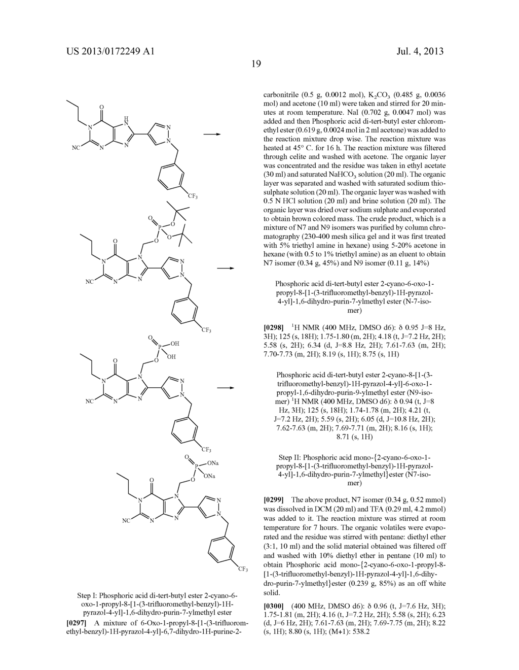 PURINE COMPOUNDS AS PRODRUGS OF A2B ADENOSINE RECEPTOR ANTAGONISTS, THEIR     PROCESS AND MEDICINAL APPLICATIONS - diagram, schematic, and image 20