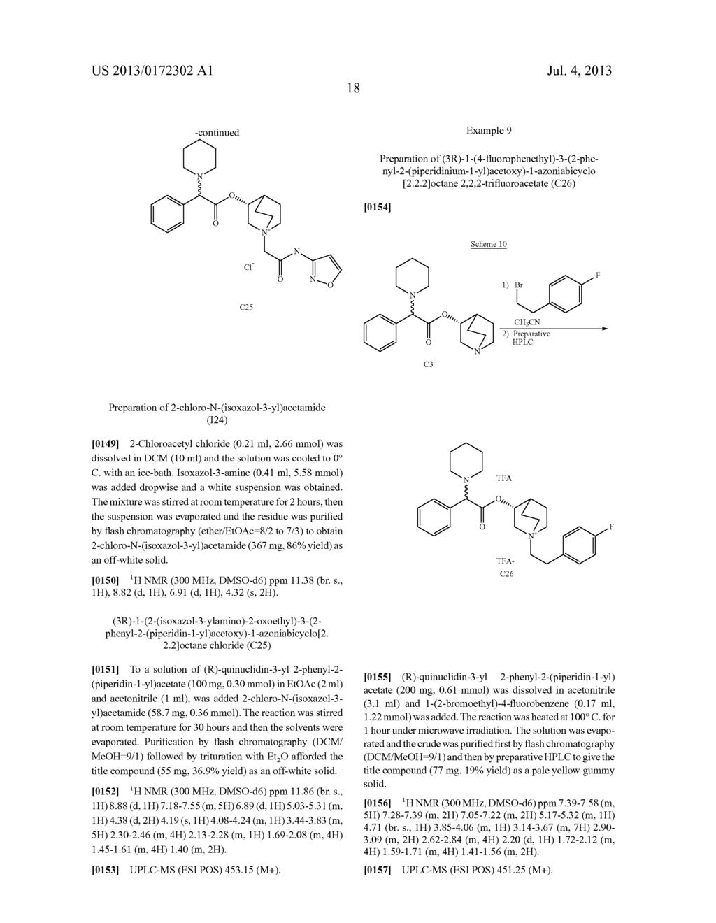 QUINUCLIDINE ESTERS OF 1-AZAHETEROCYCLYLACETIC ACID AS ANTIMUSCARINIC     AGENTS, PROCESS FOR THEIR PREPARATION AND MEDICINAL COMPOSITIONS THEREOF - diagram, schematic, and image 19