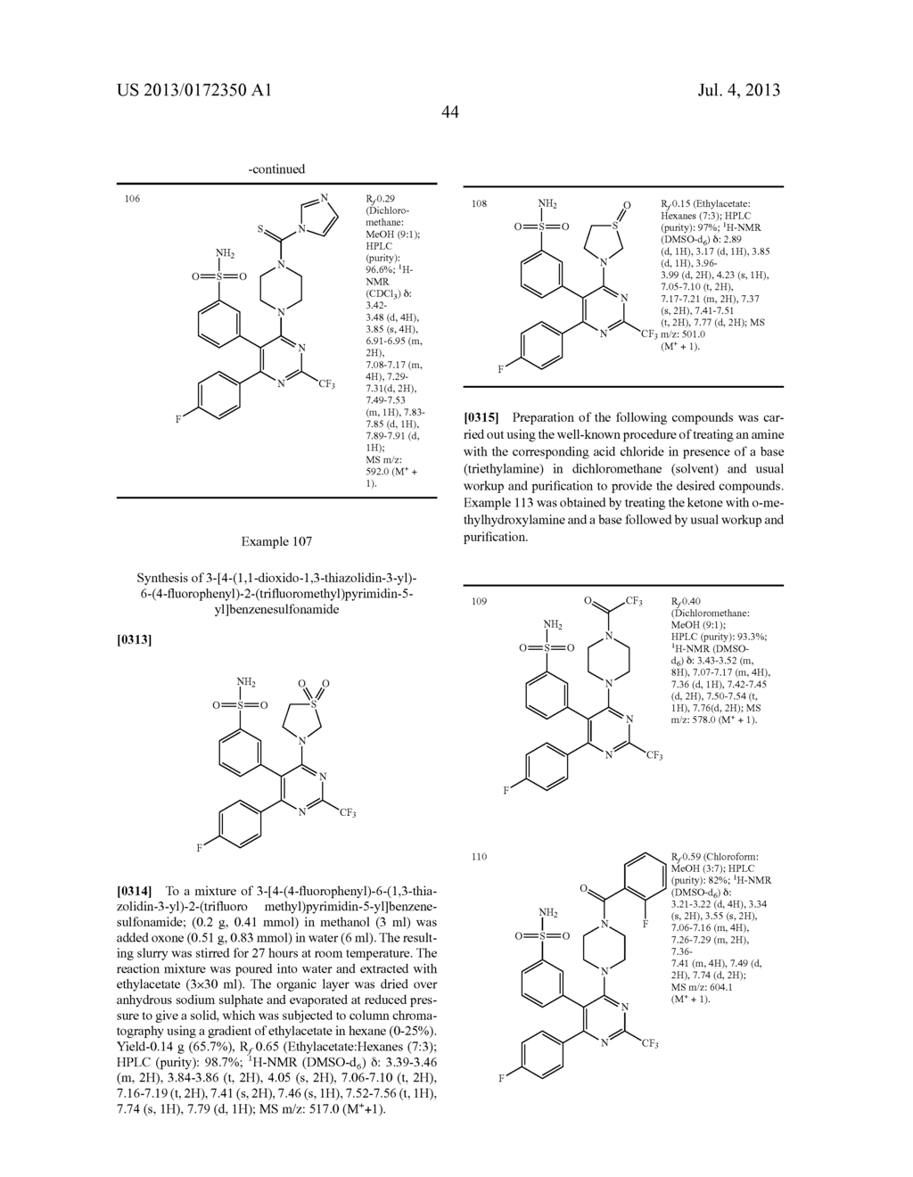 PYRIMIDINE COMPOUNDS AND THEIR USES - diagram, schematic, and image 45