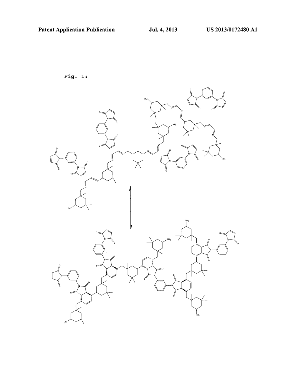 FUNCTIONAL MATERIALS HAVING A CONTROLLABLE VISCOSITY OR REVERSIBLE     CROSSLINKING VIA  AZA DIELS-ALDER REACTIONS WITH BISHYDRAZONES OR     CONJUGATED BIS-SCHIFF BASES - diagram, schematic, and image 02