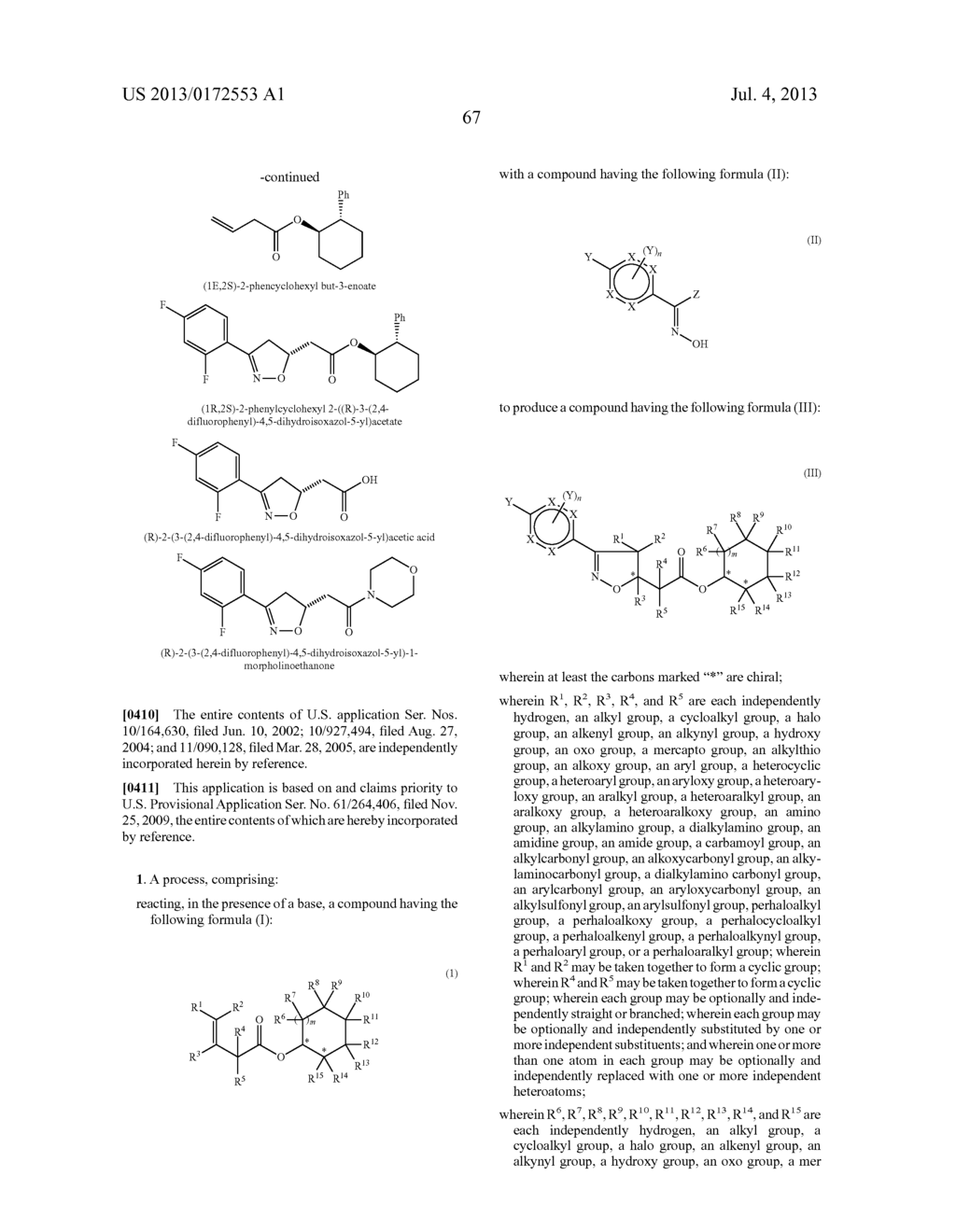 CHIRAL SYNTHESIS OF ISOXAZOLINES, ISOXAZOLINE COMPOUNDS, AND USES THEREOF - diagram, schematic, and image 68