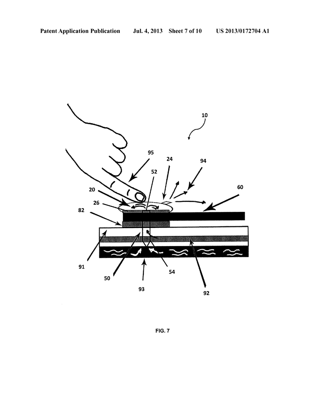 Integrated Needle and Test Strip with Aspiration Apparatus and Method of     Use - diagram, schematic, and image 08