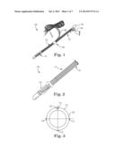 CLAMP FOR SECURING A TERMINAL END OF A WIRE TO A SURFACE ELECTRODE diagram and image