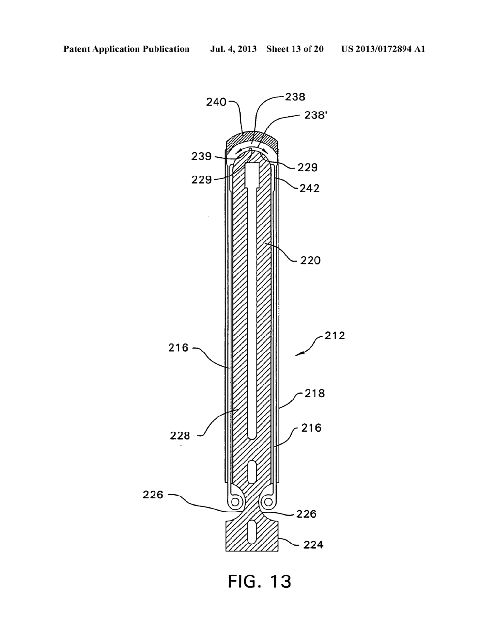 SURGICAL SAGITTAL SAW CAPABLE OF ACTUATING A BLADE ASSEMBLY THAT INCLUDES     A STATIC BAR AND A DRIVE ROD - diagram, schematic, and image 14