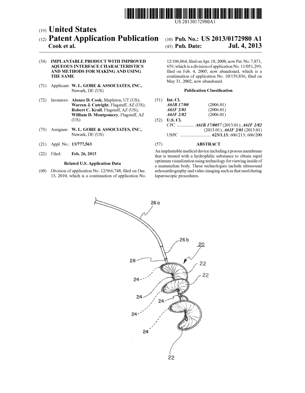 IMPLANTABLE PRODUCT WITH IMPROVED AQUEOUS INTERFACE CHARACTERISTICS AND     METHODS FOR MAKING AND USING THE SAME - diagram, schematic, and image 01